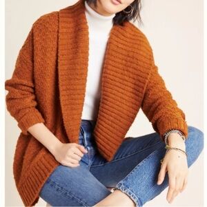 Anthropologie Denise Textured Open Cardigan Size XS